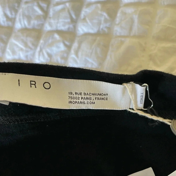 Iro black knit one shoulder mini dress - Picture 3 of 7